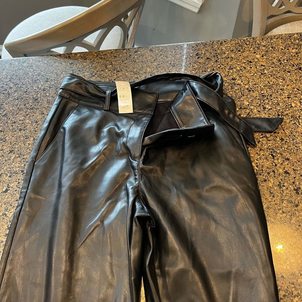 Loft leather pants